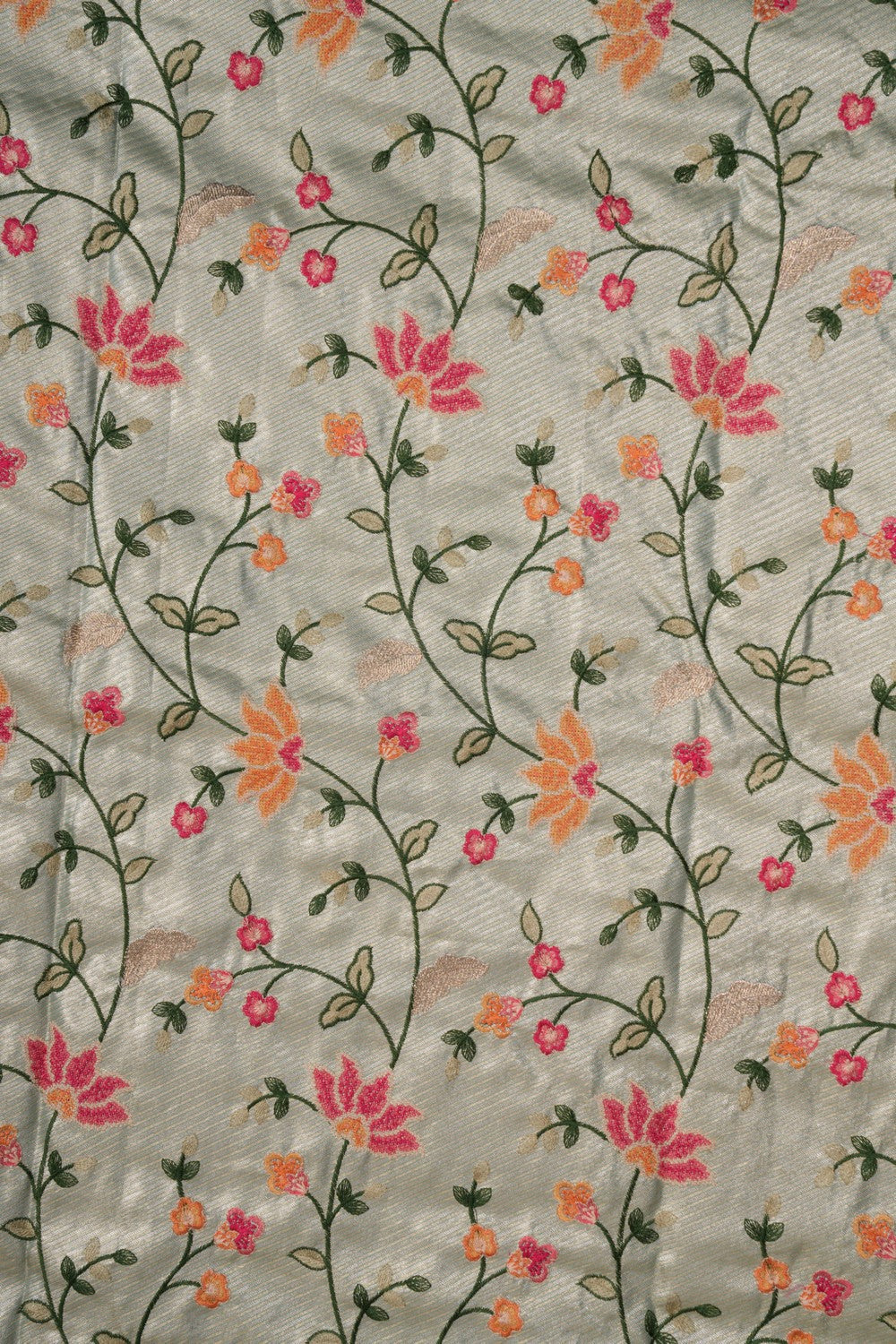 Image of A Beautiful Self Brocade Embroidery Saree