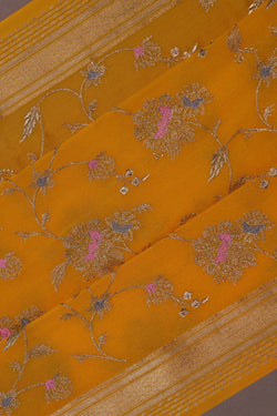 Image of Crepe Embroidery Saree
