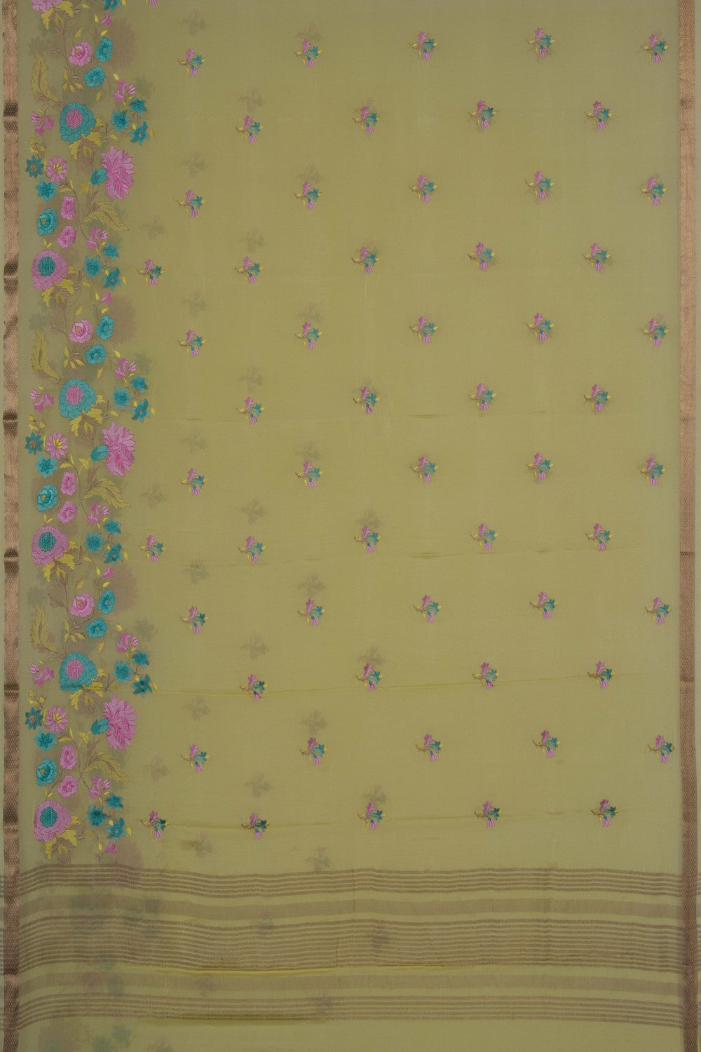 Crepe Embroidery Saree
