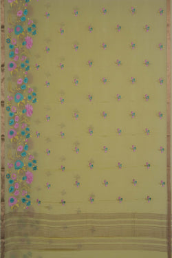 Image of Crepe Embroidery Saree