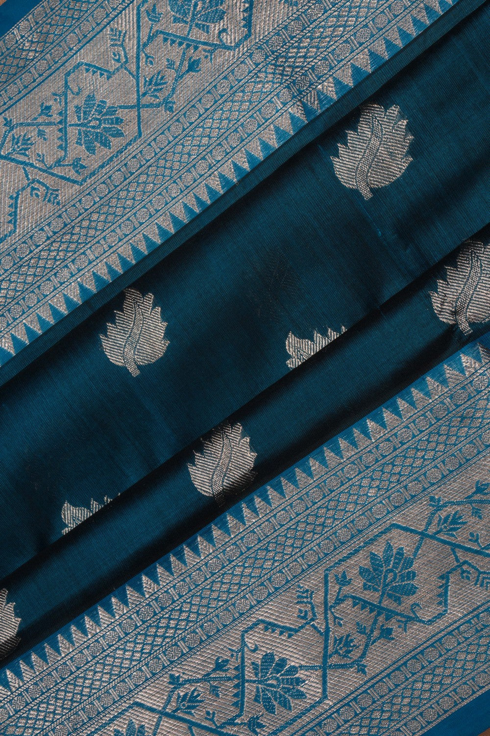 Venkatagiri Silk Blue Saree