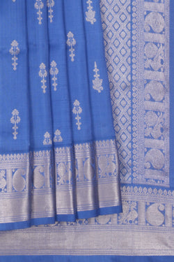 Image of Venkatagiri Silk Smoky Grey Saree