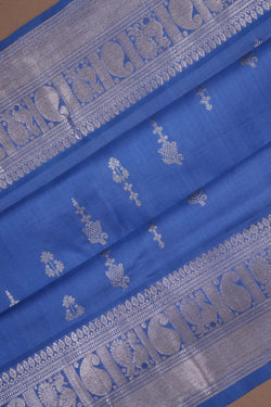 Image of Venkatagiri Silk Smoky Grey Saree