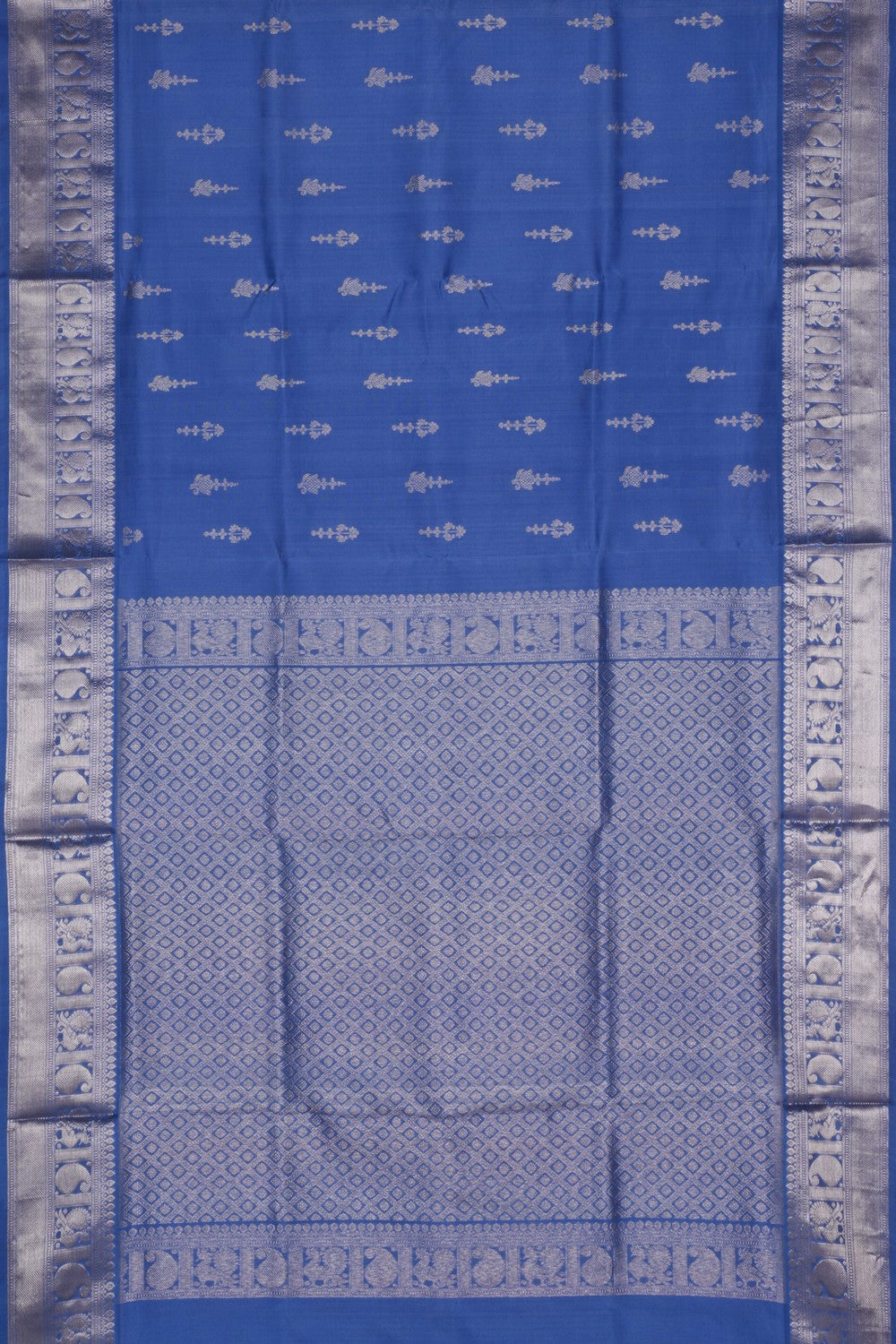 Venkatagiri Silk Smoky Grey Saree