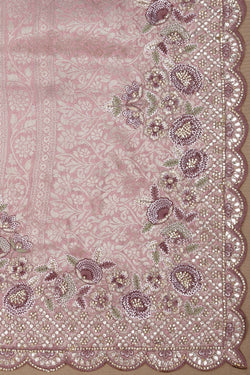 Image of A Self-Jacquard Embroidery Saree