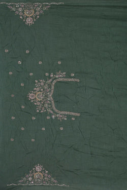 Image of A Sea Green Embroidery Saree