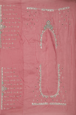 Image of A Self-Jacquard Embroidery Saree