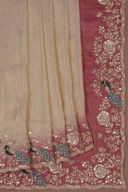 Image of A Tissue Embroidery Saree