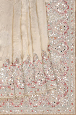 Image of A Tissue Embroidery Saree