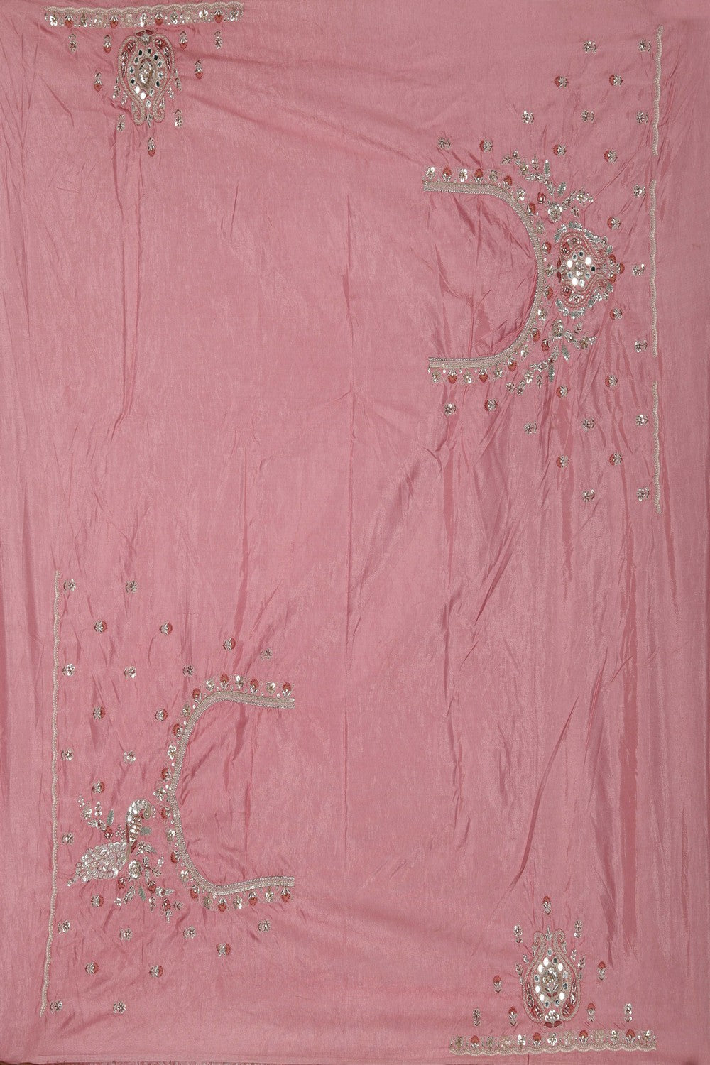 A Tissue Embroidery Saree