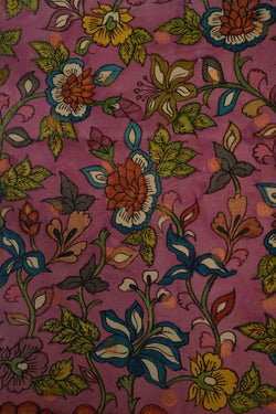 Image of Kalamkari Pink Saree