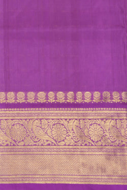 Image of Venkatagiri Silk Kattam Green Saree