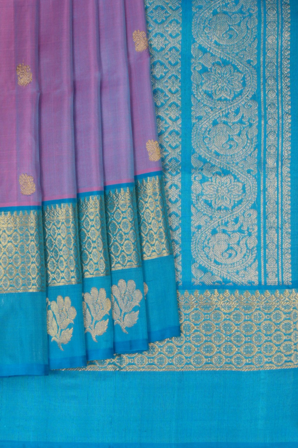 Venkatagiri Silk Purple Saree