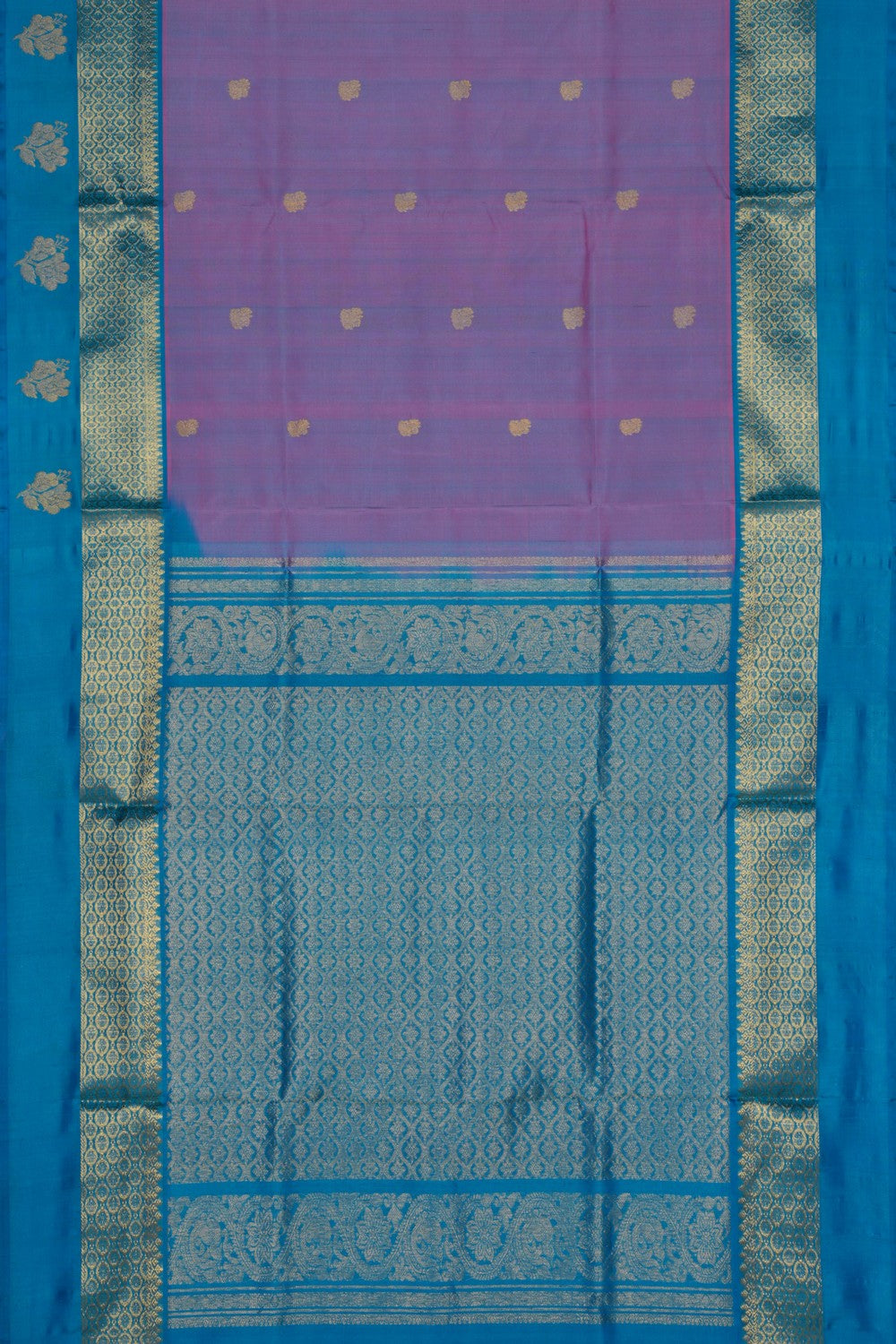 Venkatagiri Silk Purple Saree