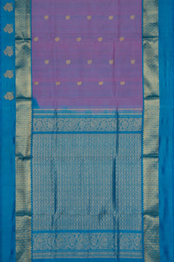 Image of Venkatagiri Silk Purple Saree