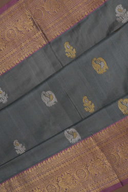 Image of Venkatagiri Silk Grey Saree
