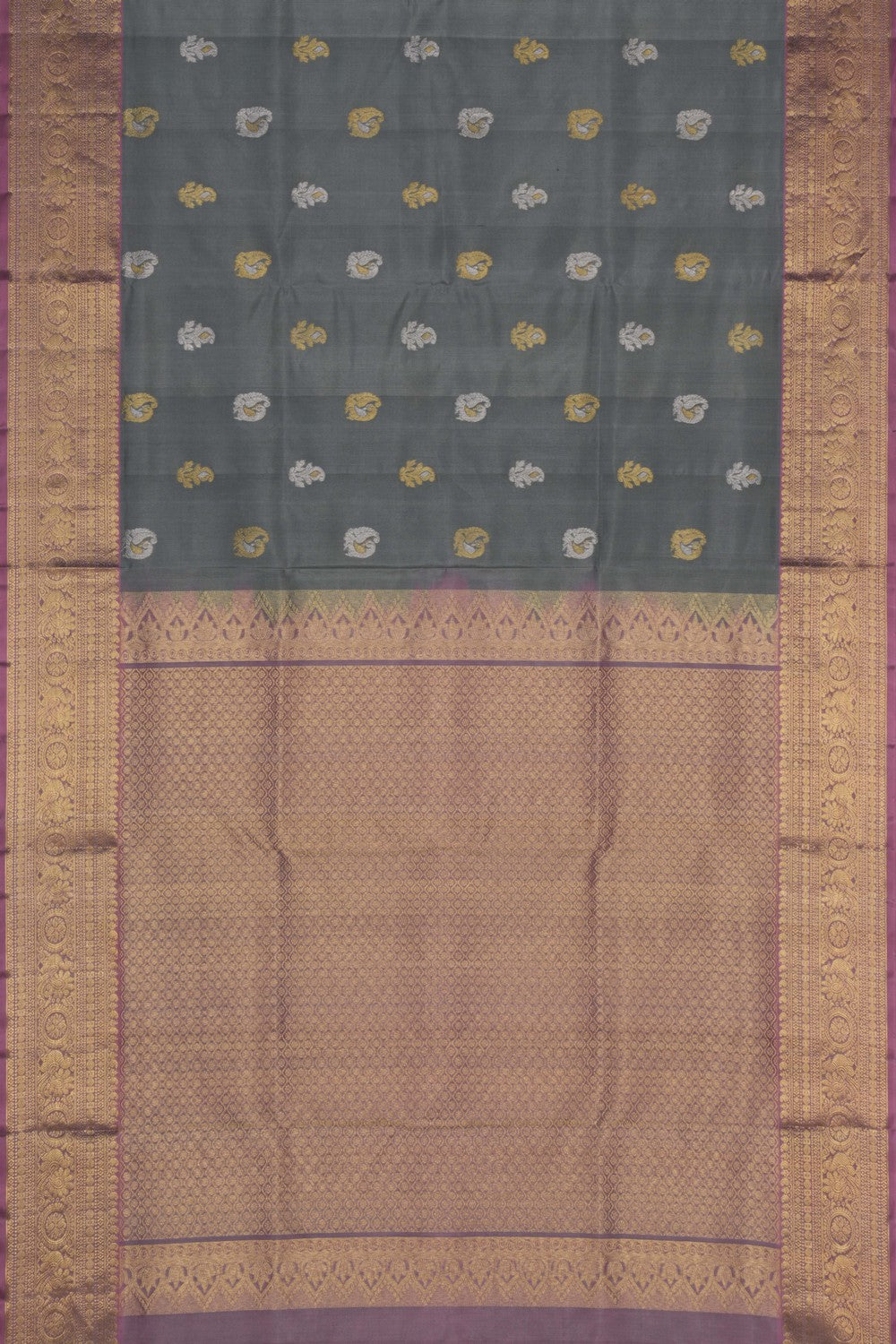 Venkatagiri Silk Grey Saree