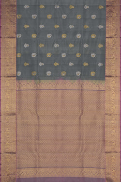 Image of Venkatagiri Silk Grey Saree