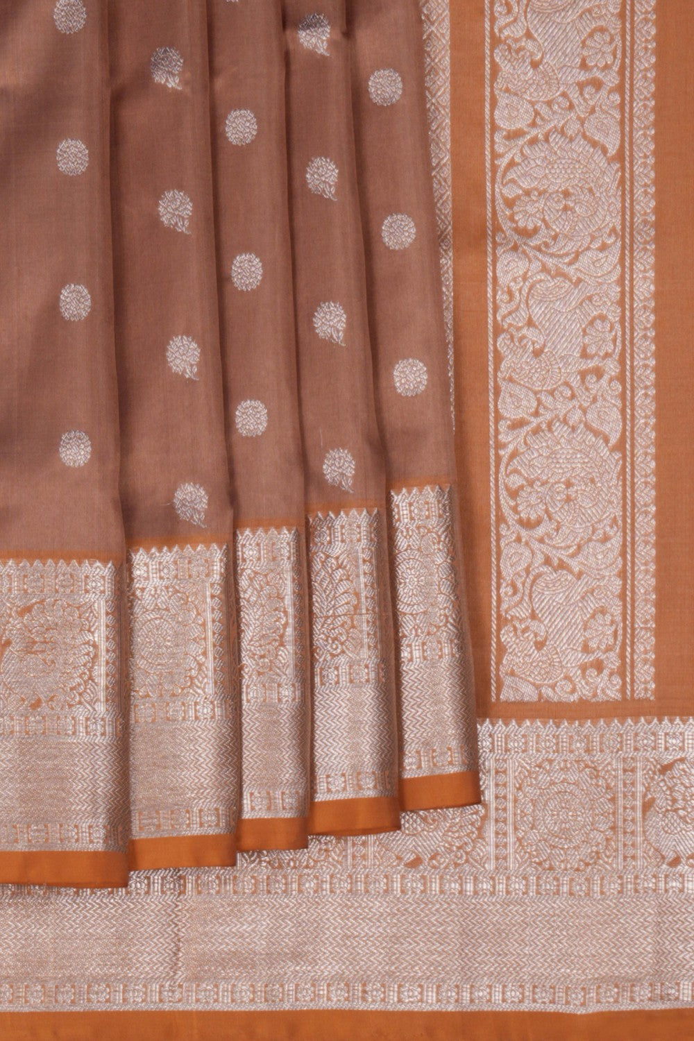 Venkatagiri Silk Brown Saree