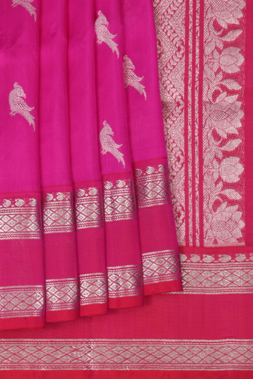 Venkatagiri Silk Pink Saree