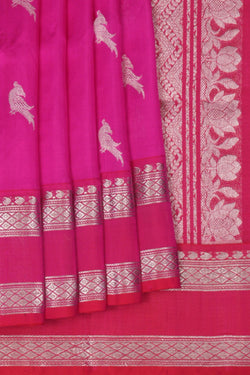 Image of Venkatagiri Silk Pink Saree