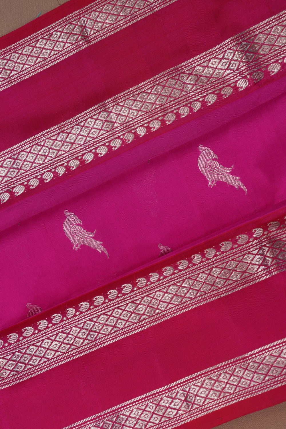 Venkatagiri Silk Pink Saree