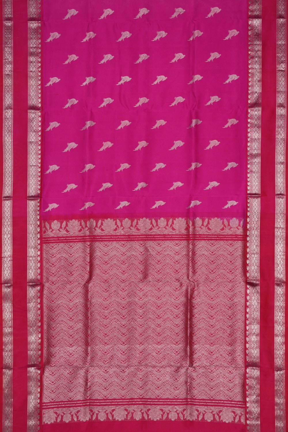 Venkatagiri Silk Pink Saree