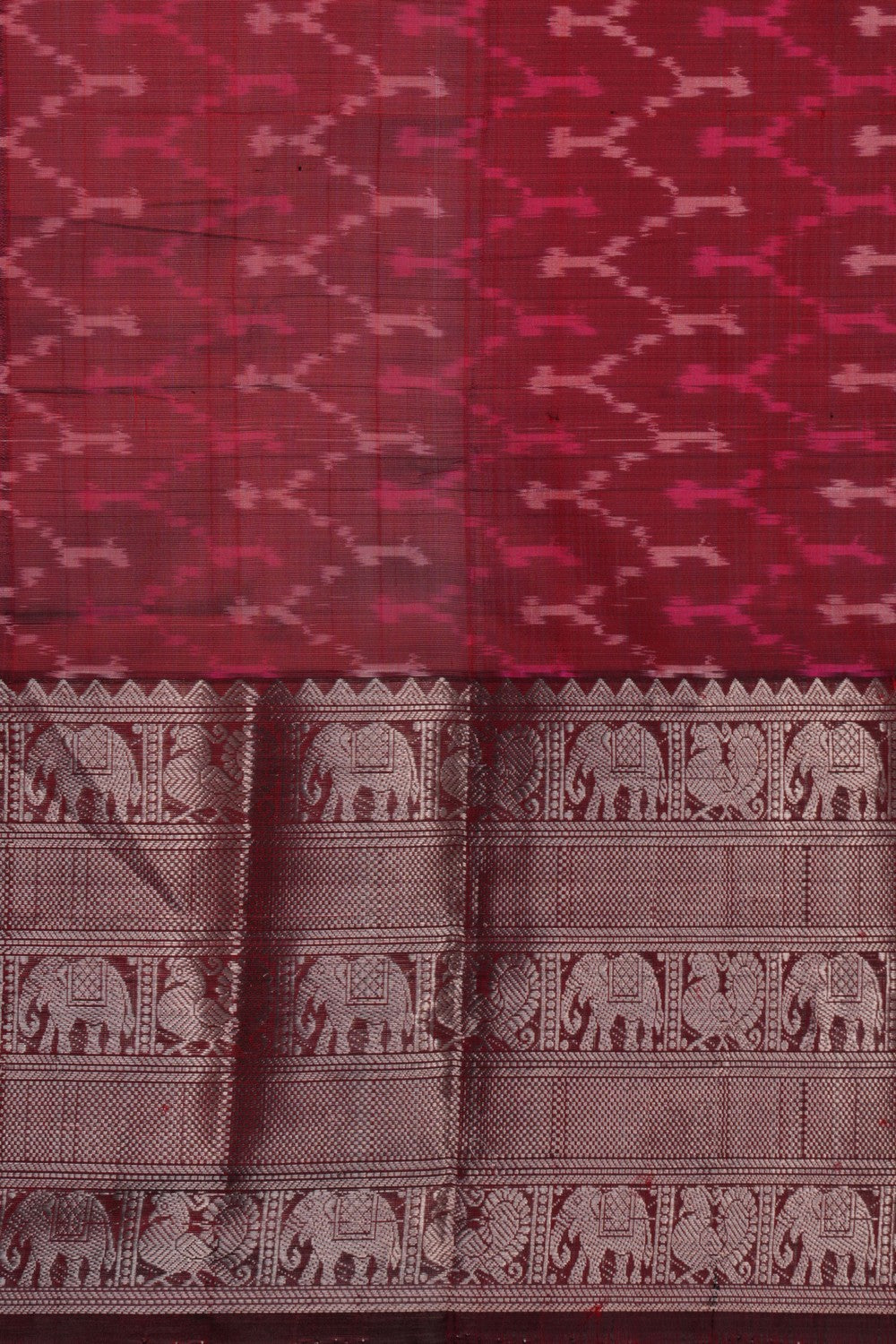 Mangalgiri Silk Blue Saree