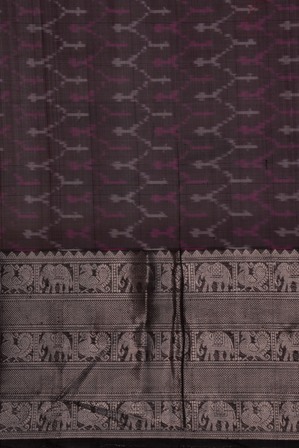 Mangalgiri Silk Mauve Saree