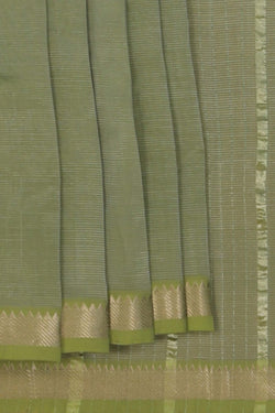 Image of Mangalgiri Silk Mint Green Saree