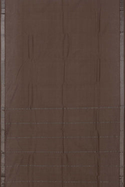 Image of Mangalgiri Silk Brown Saree