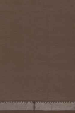 Image of Mangalgiri Silk Brown Saree