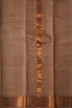 Image of Mangalgiri Silk Beige Dhoti With Kanduva (8 X 4)