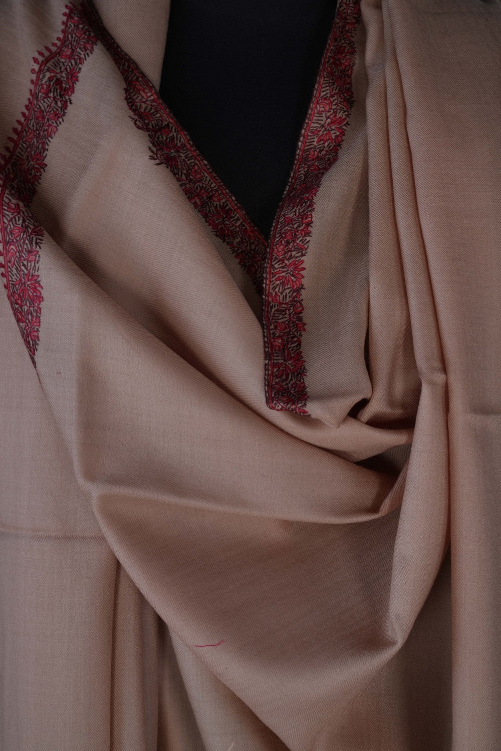 Image of Kashmiri Hand Embroidered Pure Pashmina Stole