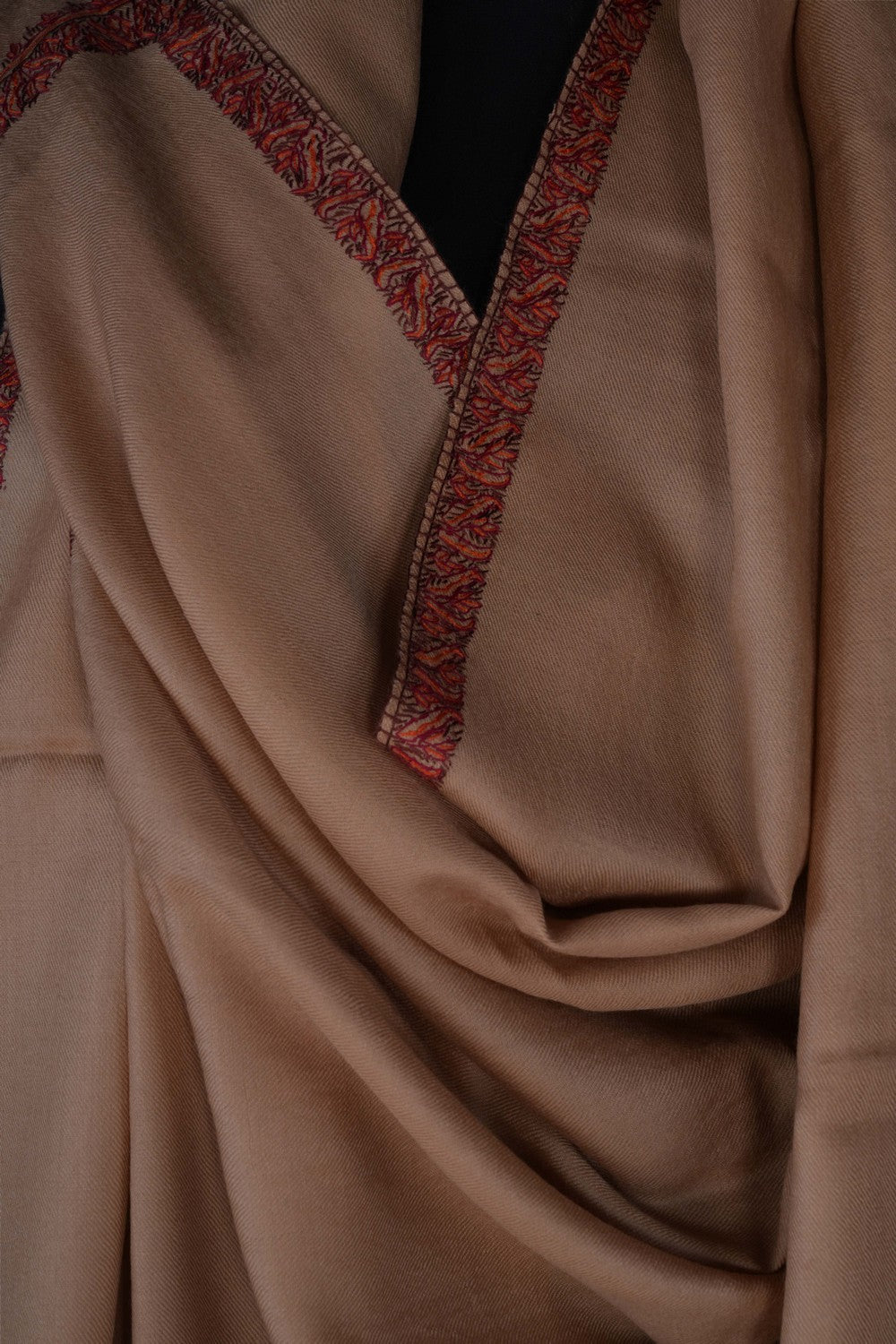 Image of Kashmiri Hand Embroidered Pure Pashmina Stole