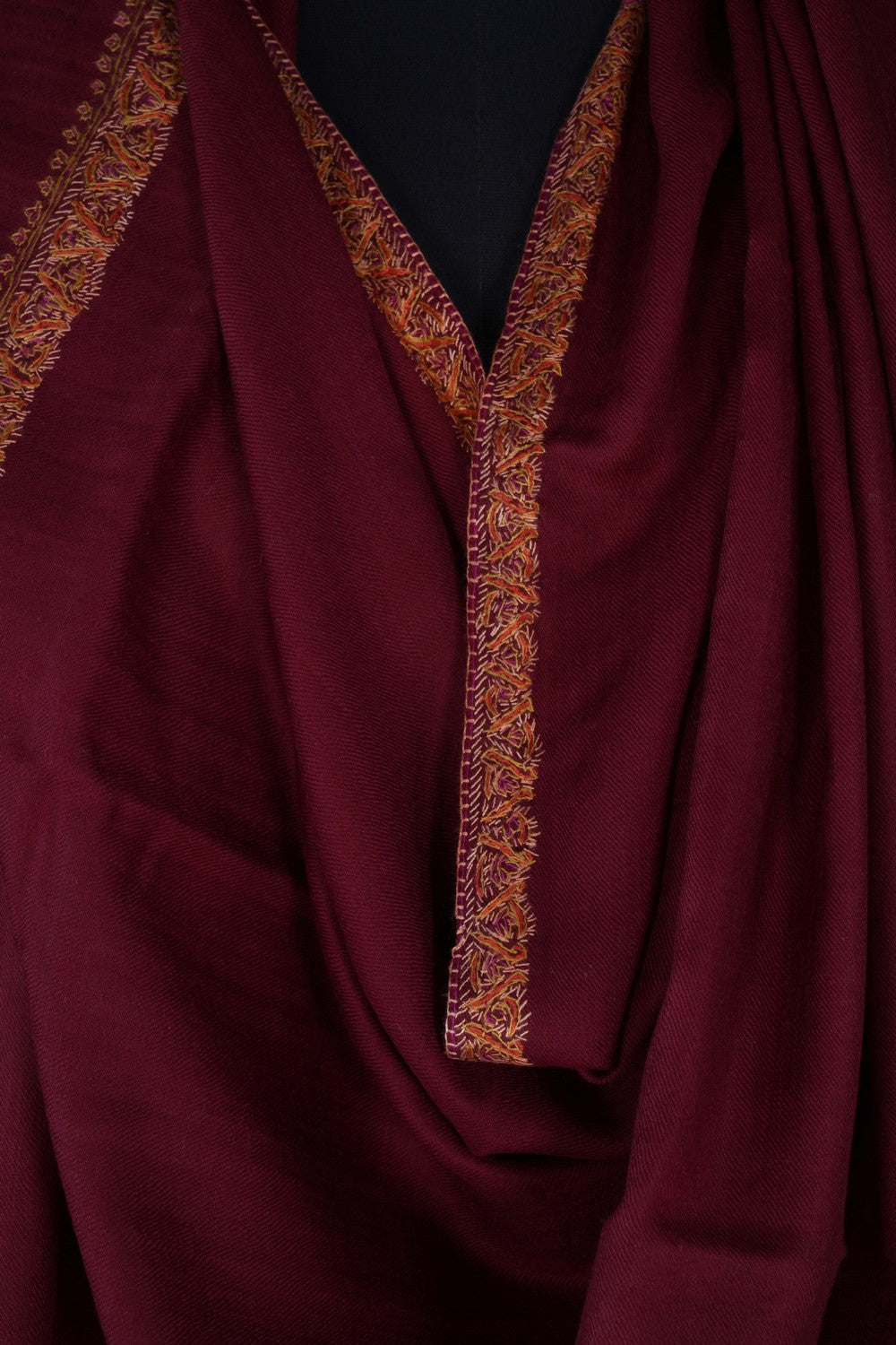 Image of Kashmiri Hand Embroidered Pure Pashmina Stole