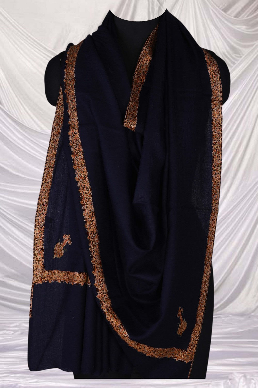 Image of Kashmiri Hand Embroidered Pure Pashmina Stole