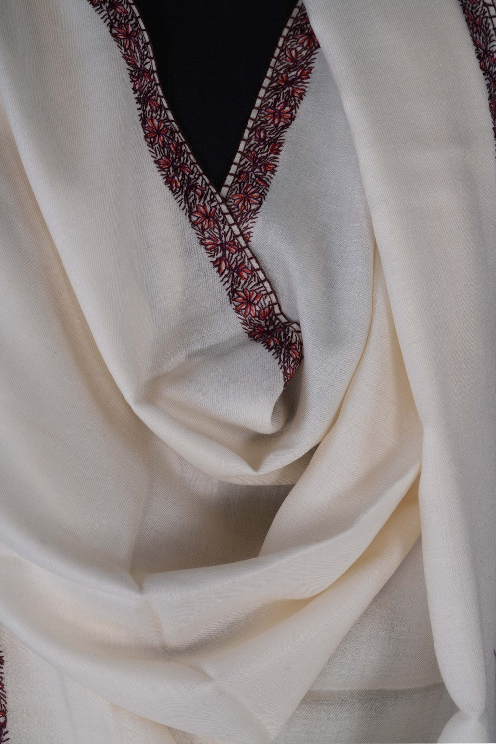 Image of Kashmiri Hand Embroidered Pure Pashmina Stole