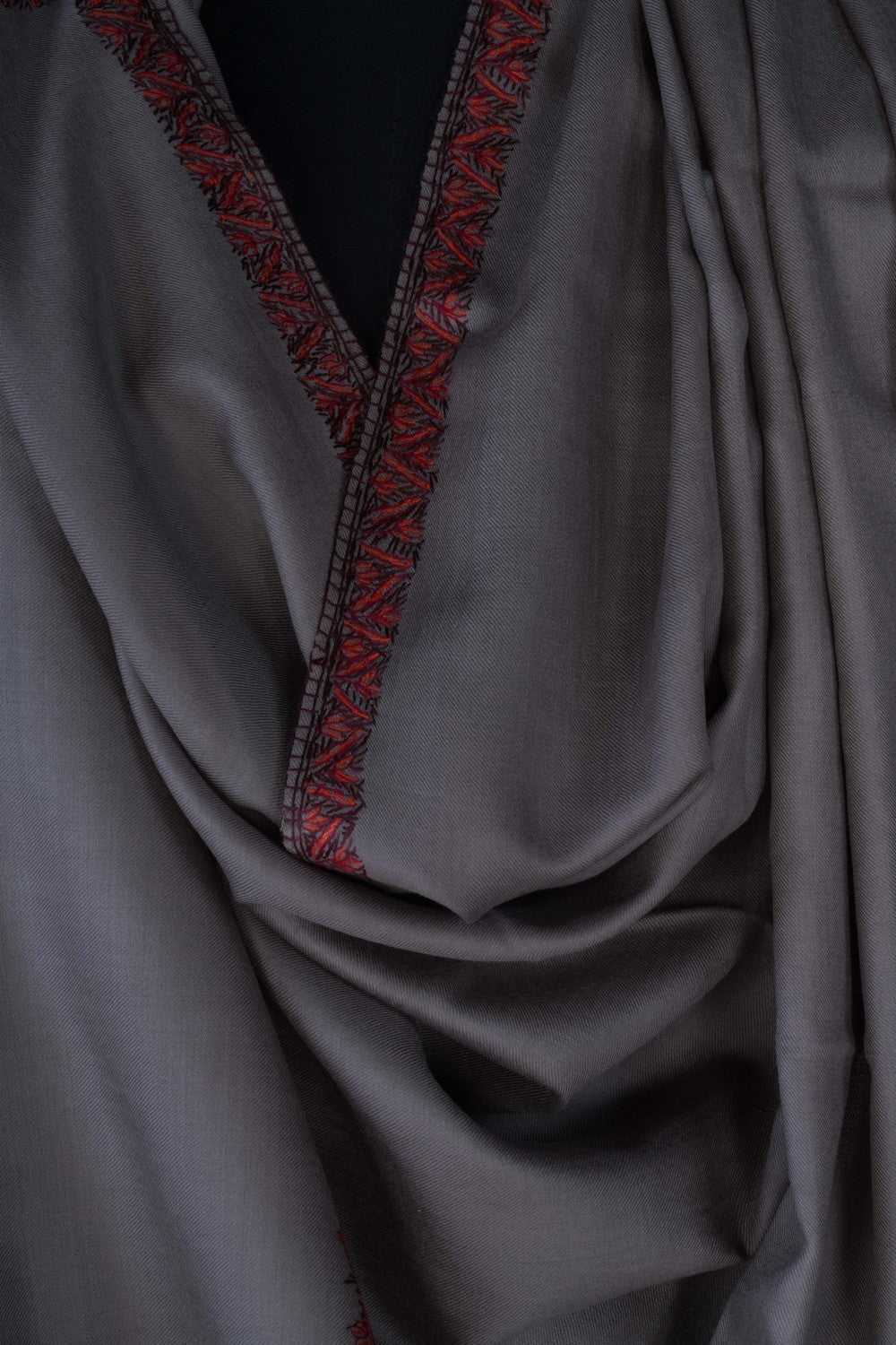 Image of Kashmiri Hand Embroidered Pure Pashmina Stole