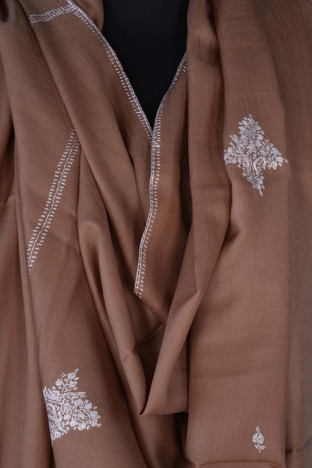 Image of Kashmiri Hand Embroidered Pure Pashmina Stole