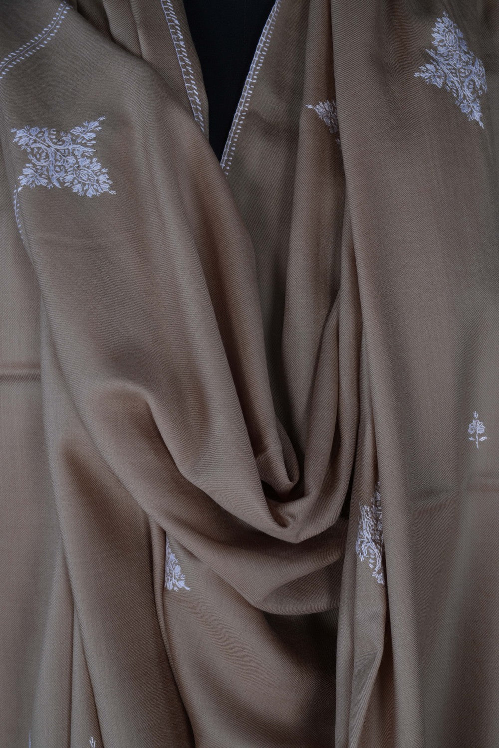 Image of Kashmiri Hand Embroidered Pure Pashmina Stole