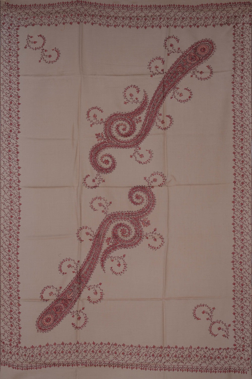 Image of Kashmiri Hand Embroidered Pure Pashmina Stole