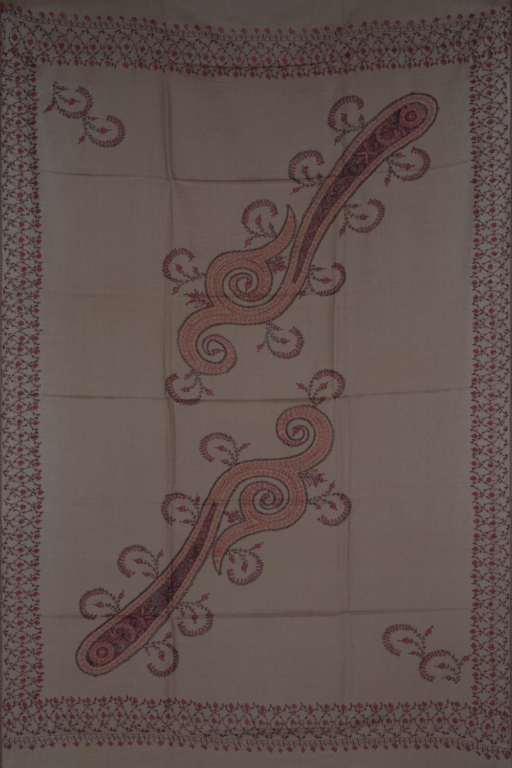 Image of Kashmiri Hand Embroidered Pure Pashmina Stole