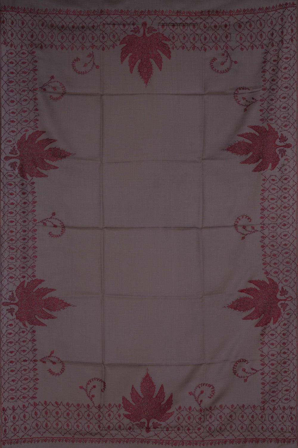 Image of Kashmiri Hand Embroidered Pure Pashmina Stole