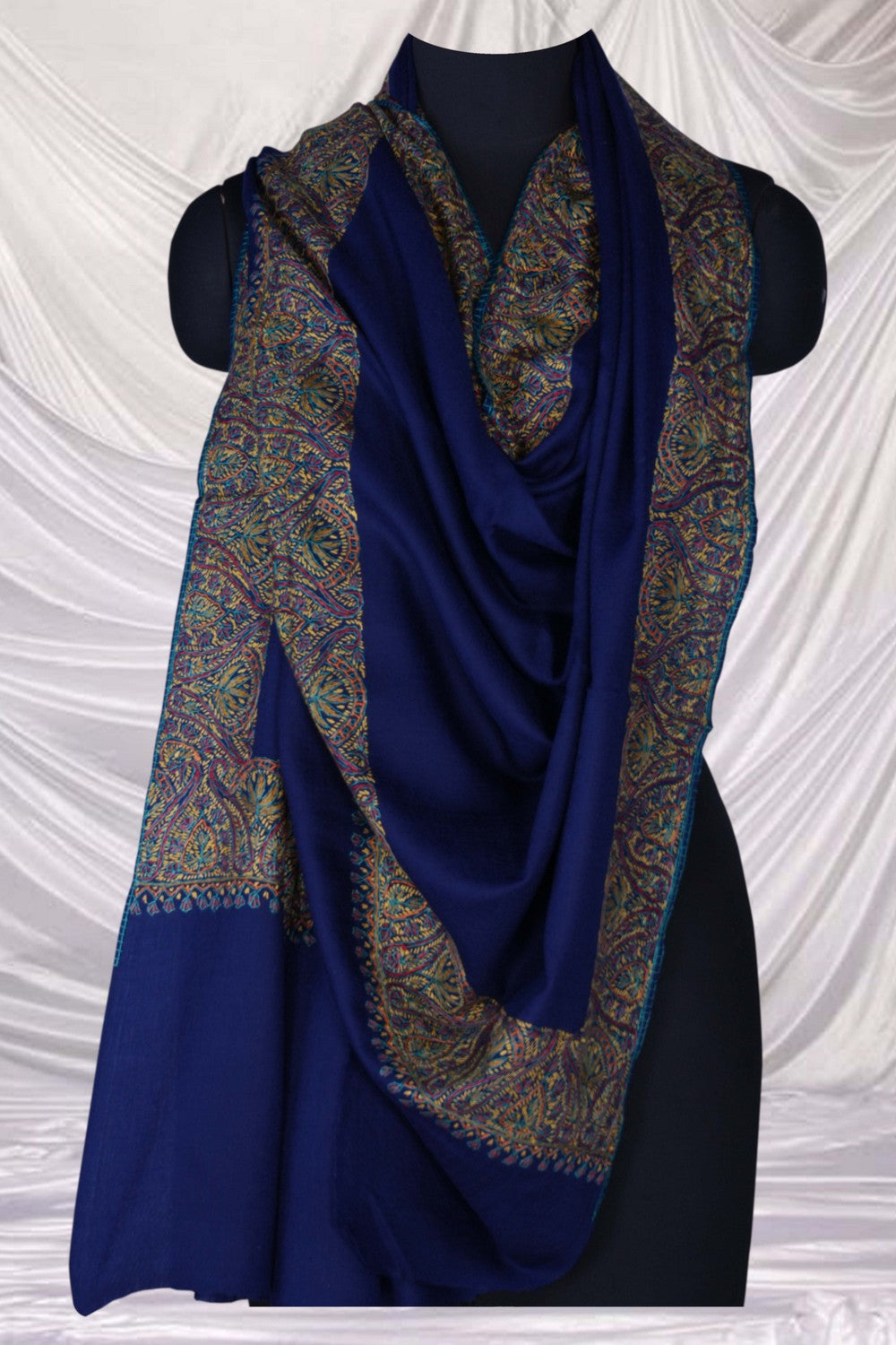 Image of Kashmiri Hand Embroidered Pure Pashmina Stole