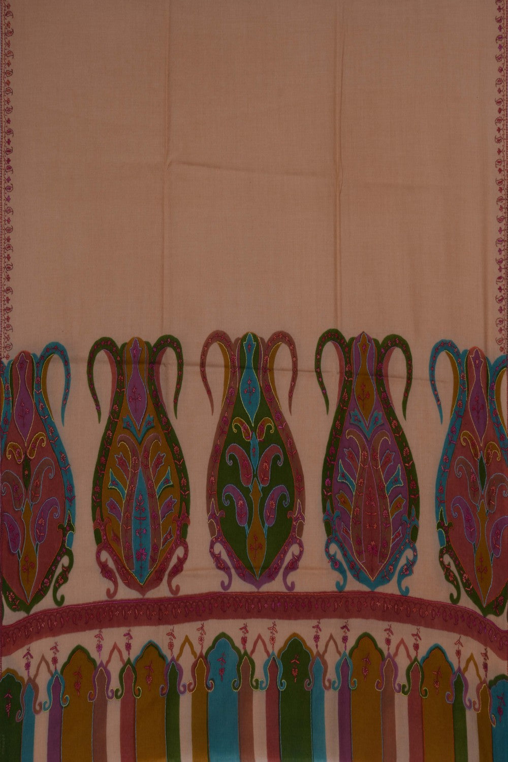 Image of Kashmiri Hand Embroidered Pure Pashmina Stole