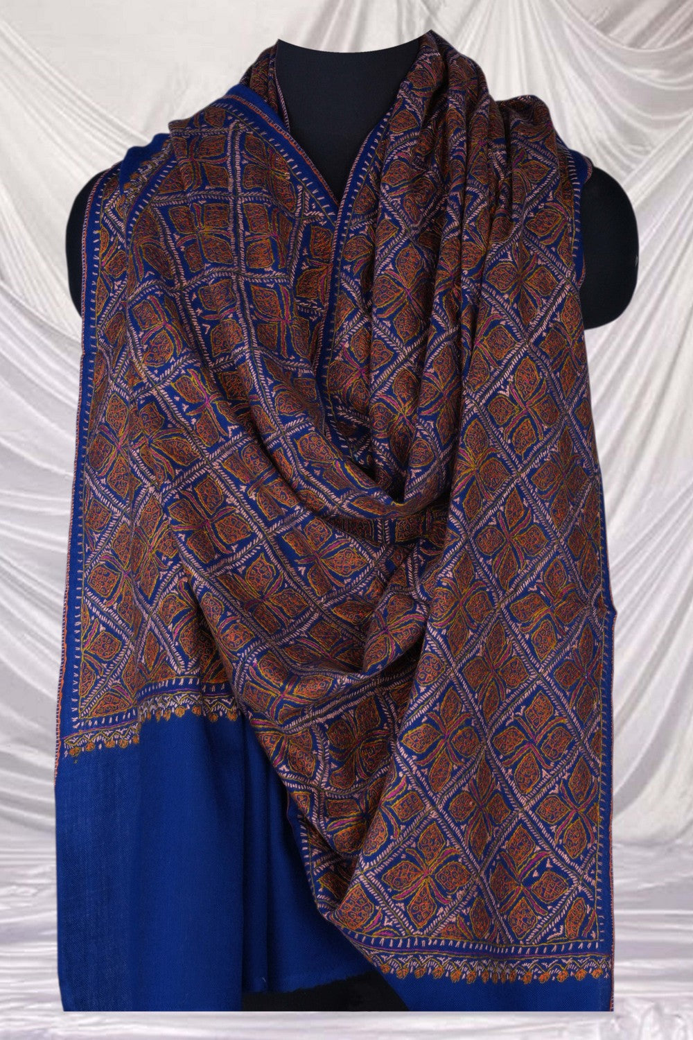 Image of Kashmiri Hand Embroidered Pure Pashmina Stole