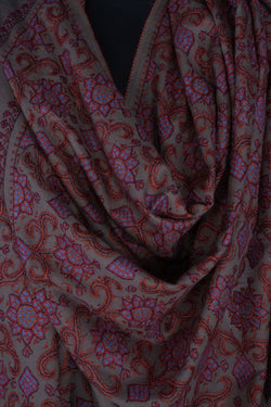 Image of Kashmiri Hand Embroidered Pure Pashmina Stole