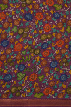 Image of Kalamkari Yellow Saree