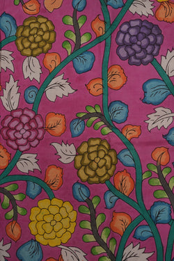 Image of Kalamkari Pink Saree